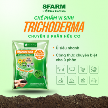 Nấm Trichoderma Sfarm ủ phân, xử lí đất 1kg