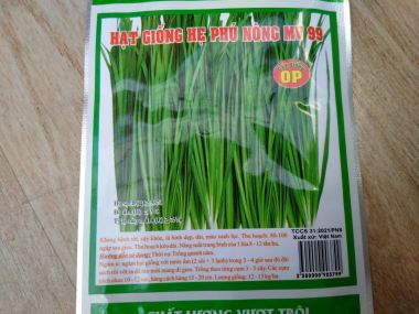 Hạt giống rau hẹ lá nhỏ Phú Nông