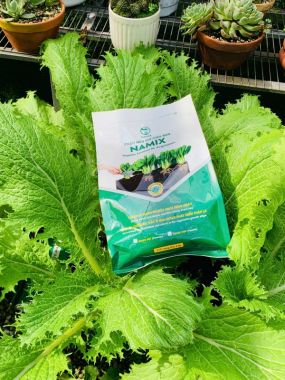 Phân hữu cơ trồng rau namix dạng viên bịch 1kg