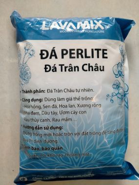 Đá Perlite - đá trân châu Lavamix Bịch 5dm3