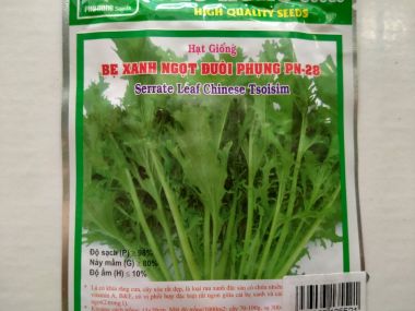 Hạt giống cải bẹ xanh đuôi phụng gói 20gr