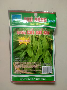 Hạt giống cải bó xôi chịu nhiệt (rau bina) Phú Nông gói 20gr gói 20gr