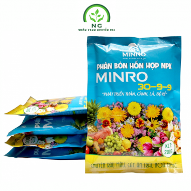 Phân bón hỗn hợp Minro NPK 30-9-9 gói 200gr