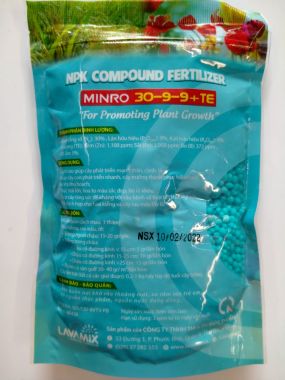 Phân bón hỗn hợp Minro NPK 30-9-9 gói 200gr