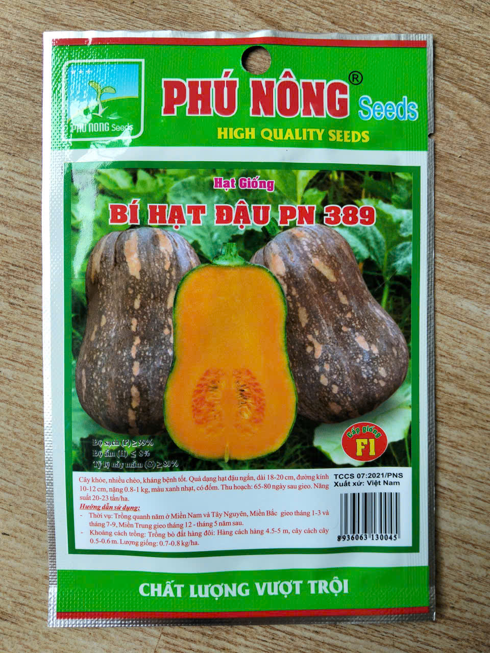 Hạt giống bí đỏ hồ lô (bí hạt đậu)