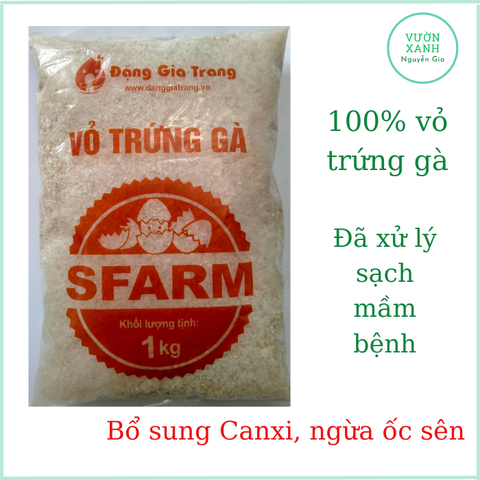 Vỏ trứng gà Sfarm 1kg