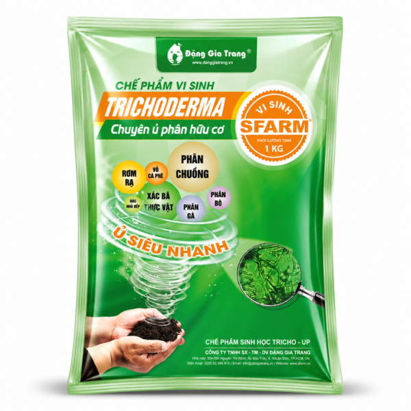 Nấm Trichoderma Sfarm ủ phân, xử lí đất 1kg